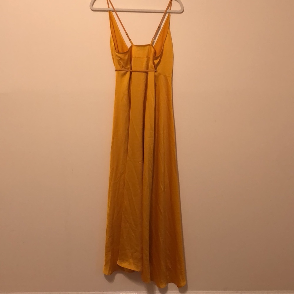 Two Arrows West dress in gold. Size XS
